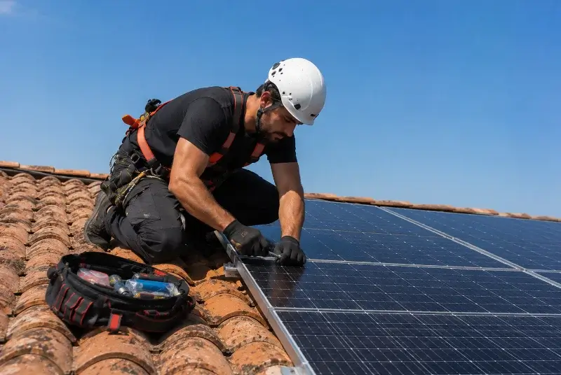 Maintenance et monitoring de panneaux solaires à Baulon
